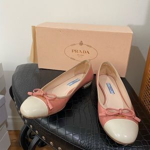 Prada color block flats